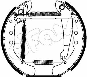 Cifam 151-131 Brake shoe set 151131: Buy near me in Poland at 2407.PL - Good price!