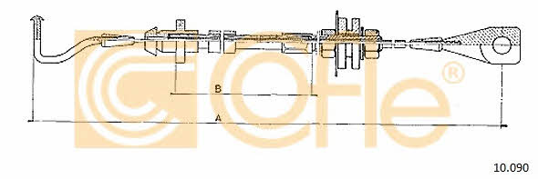 Cofle 10.090 Трос акселератора 10090: Купить в Польше - Отличная цена на 2407.PL!