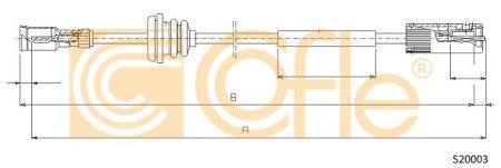 Cofle S20003 Cable speedmeter S20003: Buy near me in Poland at 2407.PL - Good price!