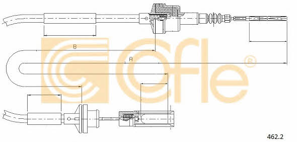 Cofle 462.2 Трос сцепления 4622: Отличная цена - Купить в Польше на 2407.PL!