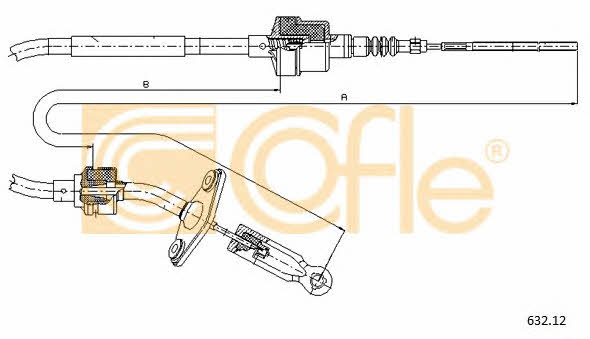 Cofle 632.12 Clutch cable 63212: Buy near me in Poland at 2407.PL - Good price!