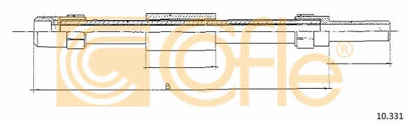 Cofle 10.331 Трос сцепления 10331: Отличная цена - Купить в Польше на 2407.PL!