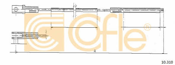 Cofle 10.310 Трос сцепления 10310: Отличная цена - Купить в Польше на 2407.PL!