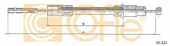 Cofle 10.321 Трос сцепления 10321: Отличная цена - Купить в Польше на 2407.PL!