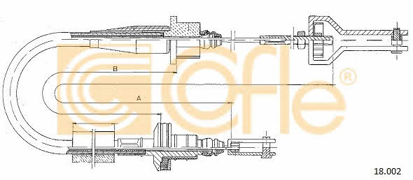Cofle 18.002 Трос зчеплення 18002: Приваблива ціна - Купити у Польщі на 2407.PL!