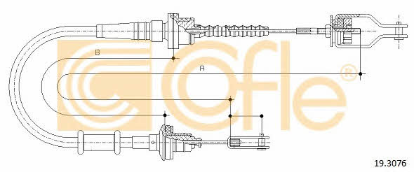 Cofle 19.3076 Трос зчеплення 193076: Приваблива ціна - Купити у Польщі на 2407.PL!