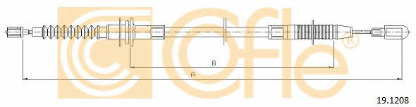 Cofle 19.1208 Kupplungsseil 191208: Kaufen Sie zu einem guten Preis in Polen bei 2407.PL!
