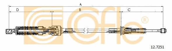 Cofle 12.7251 Привод механизма переключения передач 127251: Отличная цена - Купить в Польше на 2407.PL!