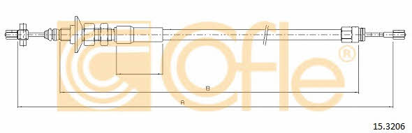 Cofle 15.3206 Трос зчеплення 153206: Приваблива ціна - Купити у Польщі на 2407.PL!