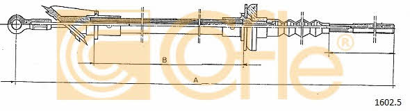 Cofle 1602.5 Clutch cable 16025: Buy near me in Poland at 2407.PL - Good price!