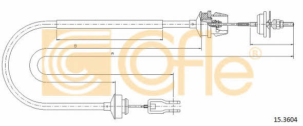 Cofle 15.3604 Трос сцепления 153604: Отличная цена - Купить в Польше на 2407.PL!