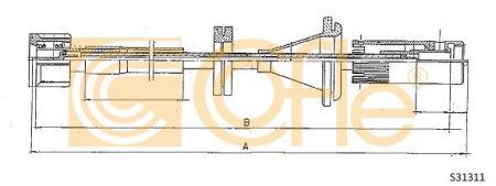 Cofle S31311 Cable speedmeter S31311: Buy near me in Poland at 2407.PL - Good price!