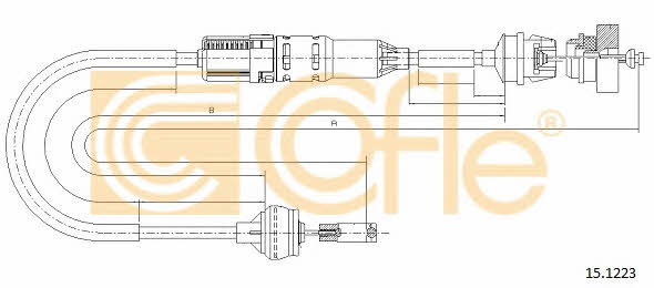 Cofle 15.1223 Kupplungsseil 151223: Kaufen Sie zu einem guten Preis in Polen bei 2407.PL!