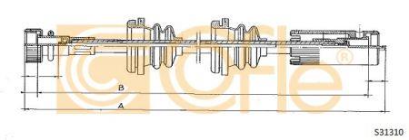 Cofle S31310 Трос спидометра S31310: Отличная цена - Купить в Польше на 2407.PL!