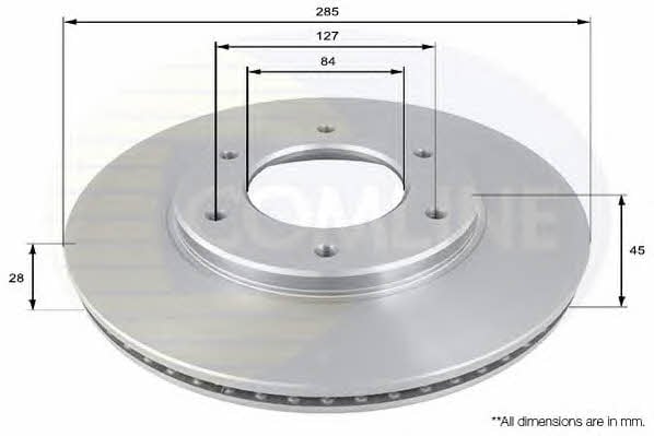 Comline ADC0176V Тормозной диск передний вентилируемый ADC0176V: Купить в Польше - Отличная цена на 2407.PL!