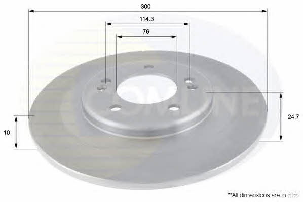 Comline ADC2411 Bremsscheibe hinten, unbelüftet ADC2411: Kaufen Sie zu einem guten Preis in Polen bei 2407.PL!