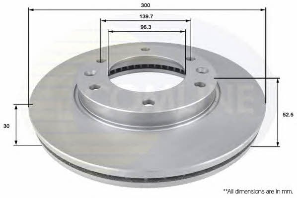 Comline ADC2414V Front brake disc ventilated ADC2414V: Buy near me in Poland at 2407.PL - Good price!
