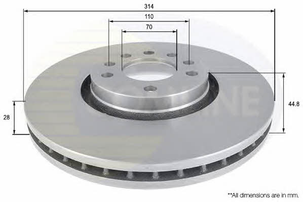 Comline ADC1135V Wentylowana przednia tarcza hamulcowa ADC1135V: Dobra cena w Polsce na 2407.PL - Kup Teraz!