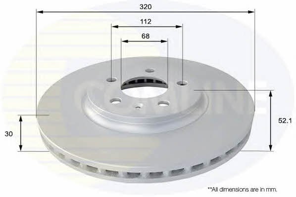 Comline ADC1477V Тормозной диск передний вентилируемый ADC1477V: Отличная цена - Купить в Польше на 2407.PL!