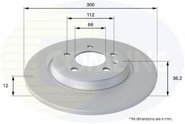 Comline ADC1478 Rear brake disc, non-ventilated ADC1478: Buy near me in Poland at 2407.PL - Good price!
