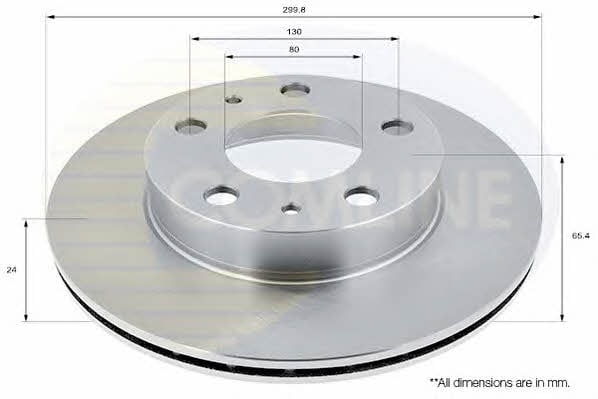 Comline ADC1536V Front brake disc ventilated ADC1536V: Buy near me in Poland at 2407.PL - Good price!