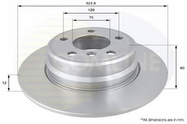 Comline ADC1708 Rear brake disc, non-ventilated ADC1708: Buy near me in Poland at 2407.PL - Good price!