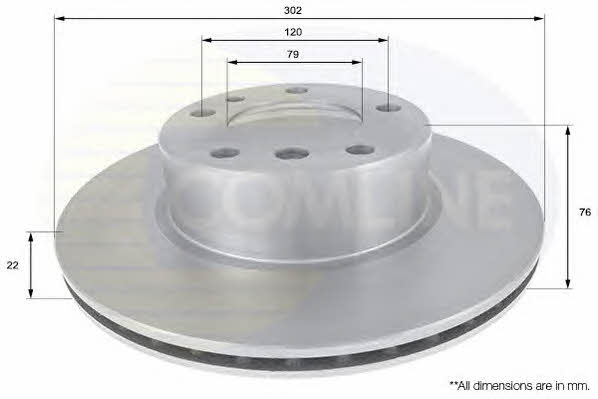 Comline ADC1710V Wentylowana przednia tarcza hamulcowa ADC1710V: Atrakcyjna cena w Polsce na 2407.PL - Zamów teraz!