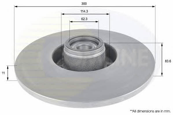 Comline ADC3024 Тормозной диск задний невентилируемый ADC3024: Отличная цена - Купить в Польше на 2407.PL!