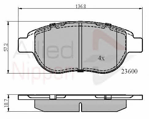 Comline ADB01038 Brake Pad Set, disc brake ADB01038: Buy near me in Poland at 2407.PL - Good price!