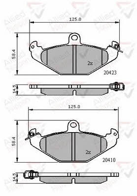 Comline ADB01081 Brake Pad Set, disc brake ADB01081: Buy near me in Poland at 2407.PL - Good price!