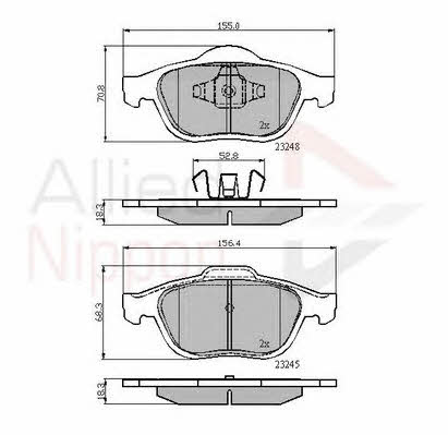 Comline ADB01116 Brake Pad Set, disc brake ADB01116: Buy near me in Poland at 2407.PL - Good price!