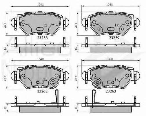 Comline ADB31504 Brake Pad Set, disc brake ADB31504: Buy near me in Poland at 2407.PL - Good price!