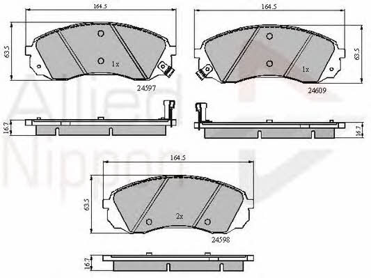 Comline ADB31782 Brake Pad Set, disc brake ADB31782: Buy near me in Poland at 2407.PL - Good price!