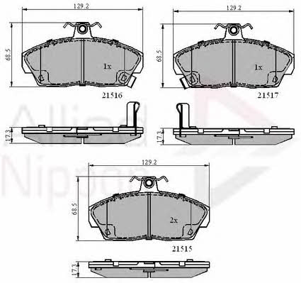 Comline ADB3232 Тормозные колодки дисковые, комплект ADB3232: Отличная цена - Купить в Польше на 2407.PL!