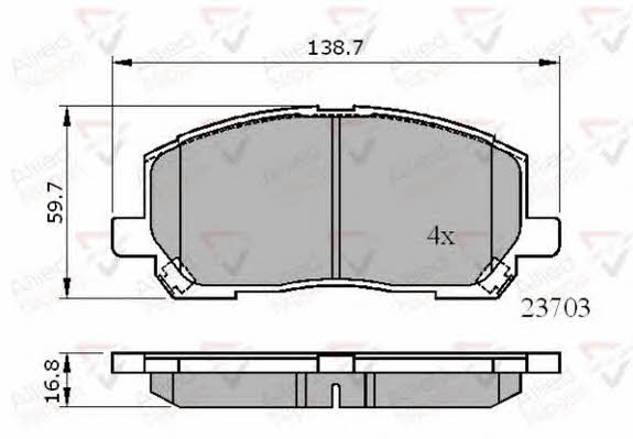 Comline ADB01507 Brake Pad Set, disc brake ADB01507: Buy near me in Poland at 2407.PL - Good price!