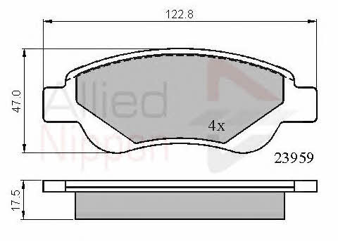 Comline ADB01552 Тормозные колодки дисковые, комплект ADB01552: Отличная цена - Купить в Польше на 2407.PL!