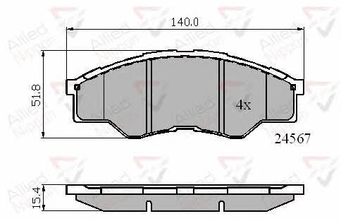 Comline ADB01773 Brake Pad Set, disc brake ADB01773: Buy near me in Poland at 2407.PL - Good price!