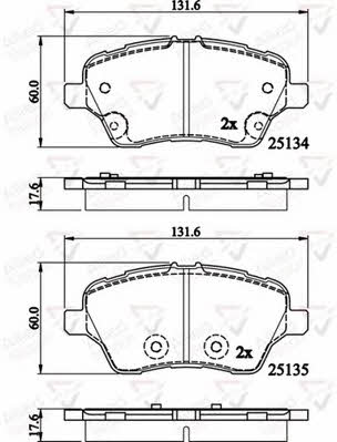 Comline ADB02197 Brake Pad Set, disc brake ADB02197: Buy near me in Poland at 2407.PL - Good price!