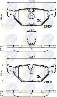 Comline CBP01024 Brake Pad Set, disc brake CBP01024: Buy near me in Poland at 2407.PL - Good price!