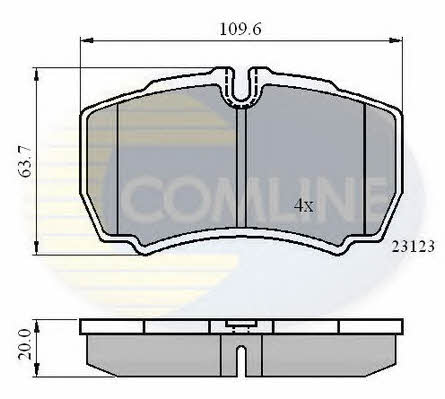 Comline CBP01034 Brake Pad Set, disc brake CBP01034: Buy near me in Poland at 2407.PL - Good price!