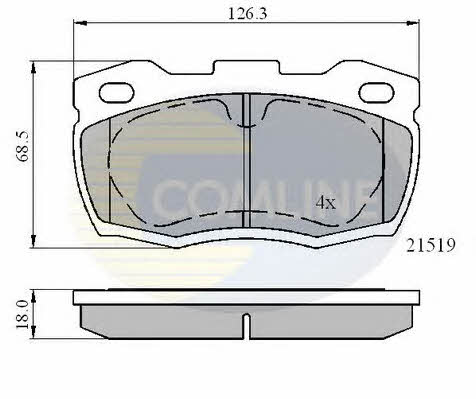 Comline CBP01052 Klocki hamulcowe, zestaw CBP01052: Dobra cena w Polsce na 2407.PL - Kup Teraz!