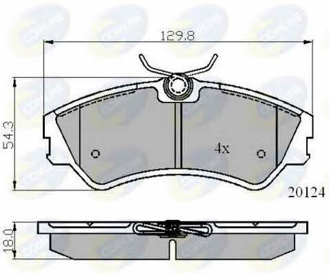 Comline CBP01073 Гальмівні колодки, комплект CBP01073: Купити у Польщі - Добра ціна на 2407.PL!