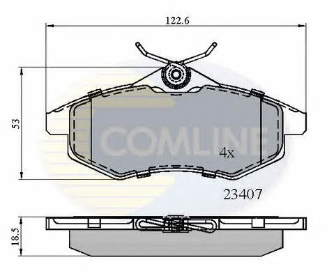 Comline CBP01145 Brake Pad Set, disc brake CBP01145: Buy near me in Poland at 2407.PL - Good price!