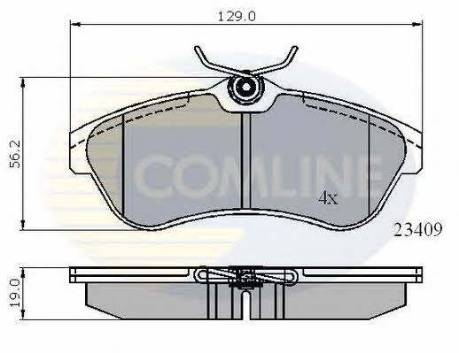 Comline CBP01146 Brake Pad Set, disc brake CBP01146: Buy near me in Poland at 2407.PL - Good price!