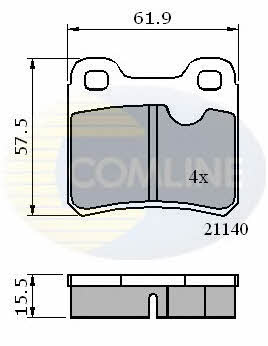 Comline CBP0117 Brake Pad Set, disc brake CBP0117: Buy near me in Poland at 2407.PL - Good price!