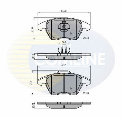 Comline CBP01308 Brake Pad Set, disc brake CBP01308: Buy near me in Poland at 2407.PL - Good price!