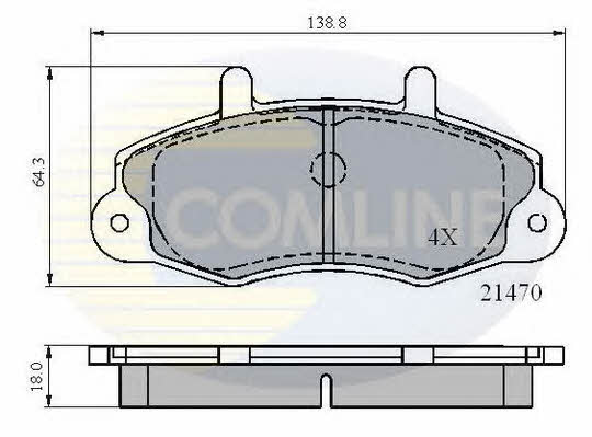 Comline CBP0132 Klocki hamulcowe, zestaw CBP0132: Dobra cena w Polsce na 2407.PL - Kup Teraz!