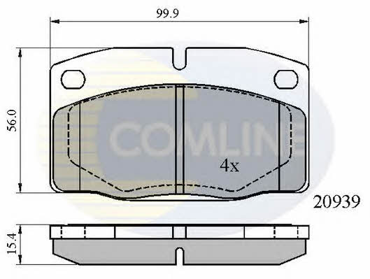 Comline CBP0135 Brake Pad Set, disc brake CBP0135: Buy near me in Poland at 2407.PL - Good price!