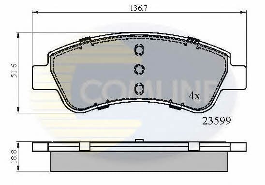 Comline CBP01525 Brake Pad Set, disc brake CBP01525: Buy near me in Poland at 2407.PL - Good price!