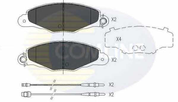 Comline CBP01526 Гальмівні колодки, комплект CBP01526: Приваблива ціна - Купити у Польщі на 2407.PL!